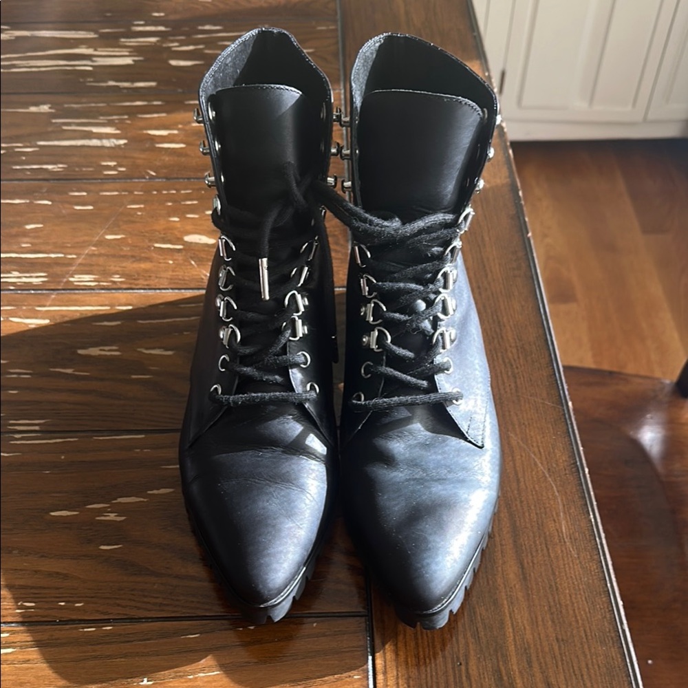 Breaking hearts & Burning rubber Combat Moto Boots - Picture 3 of 11